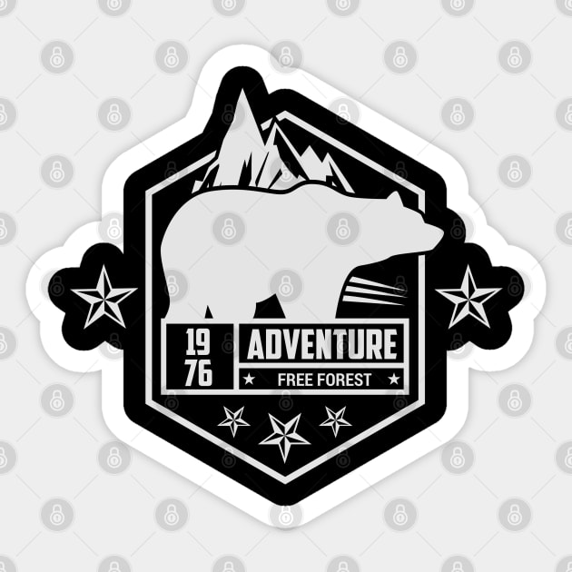 Adventures - A New World Sticker by GreekTavern